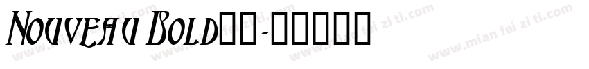 Nouveau Bold字体字体转换